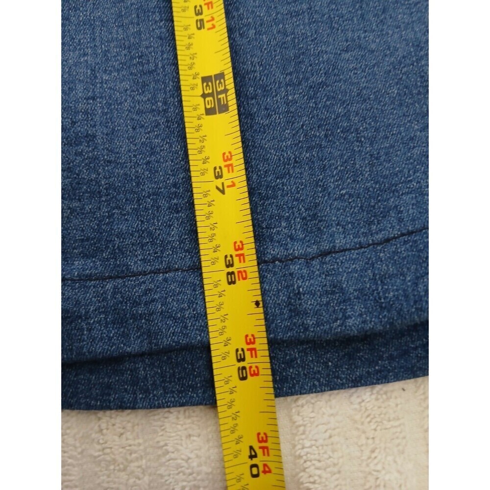 Guess Jeans Women's Jeans Blue Size 34 Wide Leg Flap Pocket Blue Denim Retro - Picture 9 of 16